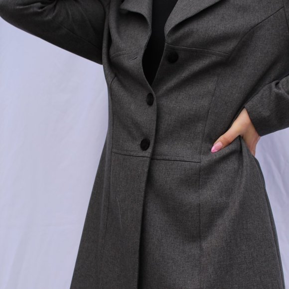 Lightweight black & grey blazer - Picture 2 of 5